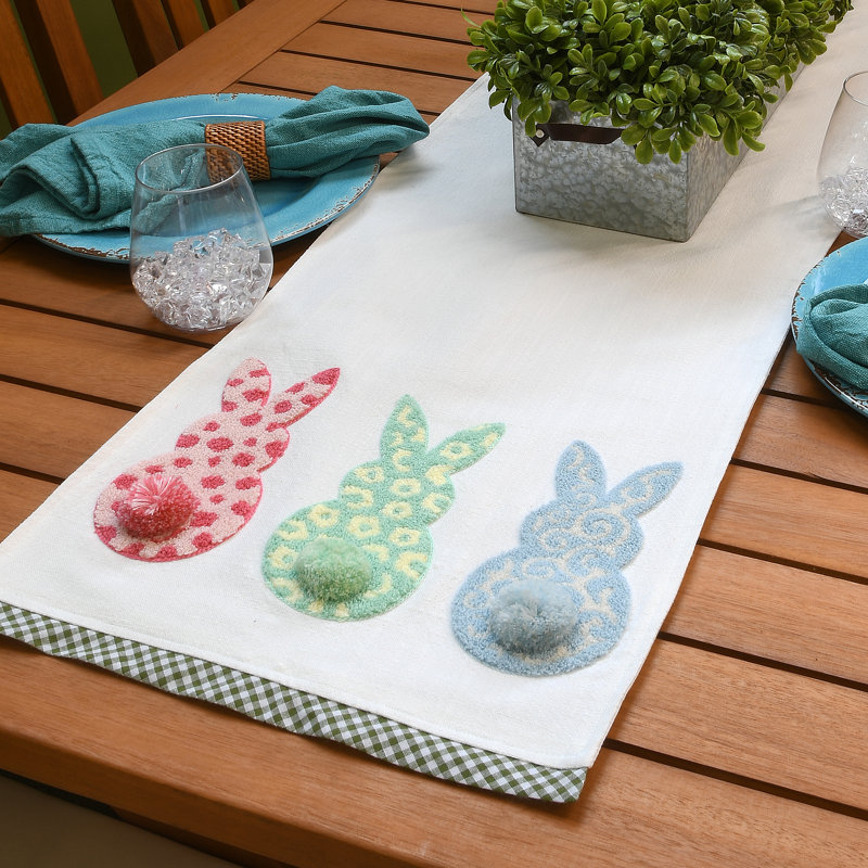 Kennesha 72" Easter Bunny Table Runner