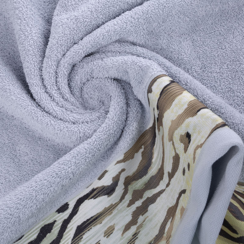 Parsai Midweight Jacquard Hand Towel, Matt Brushed Nickel