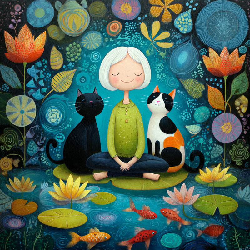 «Golden Quiet Moment», art mural sur toile tendue, 20"W x 20"H x 1.5"D