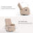 Set Of 2 Fabric Swivel Rocker Honeycutt Manual Reclining Living Room Chair-1895958300
