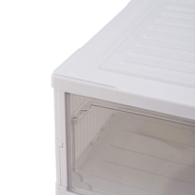 9-Tier Foldable Storage Cabinet Shoes Organizer with Doors