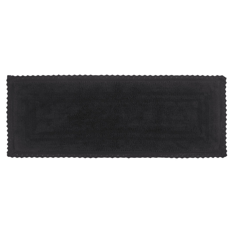 Tapis de bain réversible 100% coton Opulent Bathmat, l 21 po x L 54 po, gris