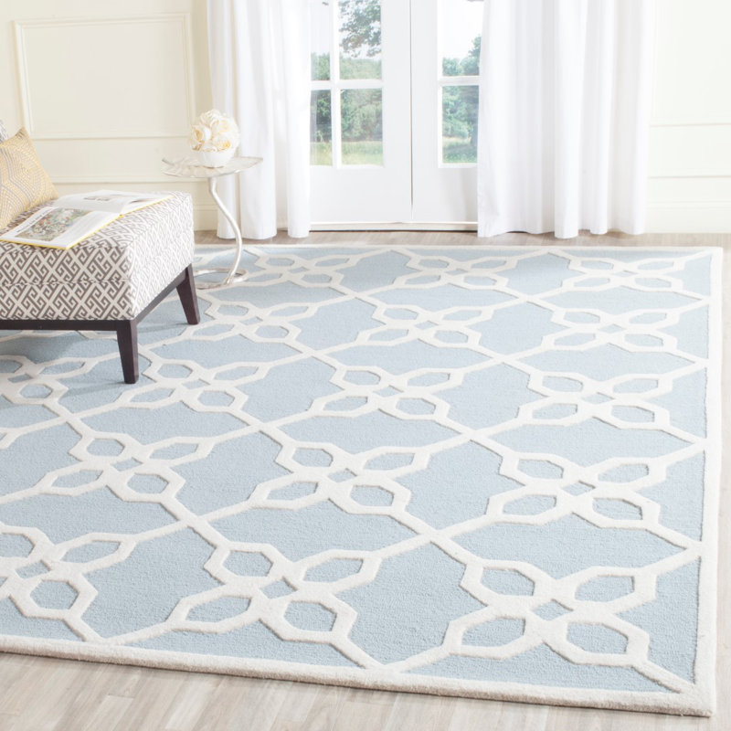 Hollins Cambridge Hand Tufted Wool Geometric Rug, Rectangle 5' x 8'