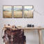 «A3-218», «In The Field Landscape», encadré sur bois, 3 pièces par Petals Prints-96159374-96159375