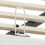 Structure de lit grand Boucle avec tête de lit à hauteur réglable, lit plateforme moderne avec tête de lit courbée, lit plateforme élégant en tissu bas Boucle, pas de sommier nécessaire, assemblage facile, blanc-1155919704
