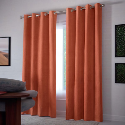 Nalaiyah Velvet Chenille Eyelet Room Darkening Curtains