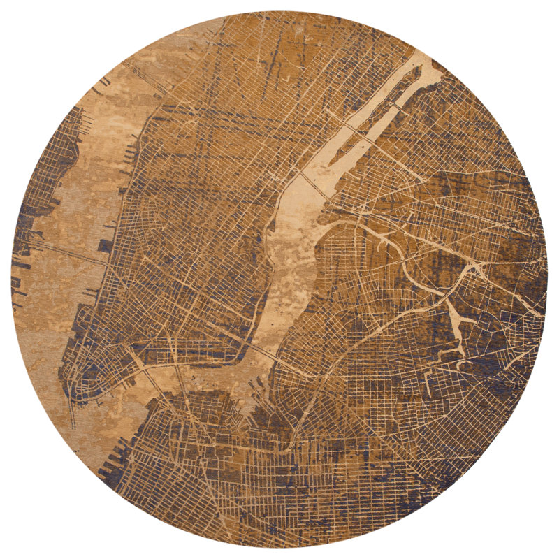 Abstract Recycled P.E.T Area Rug, Round 240cm