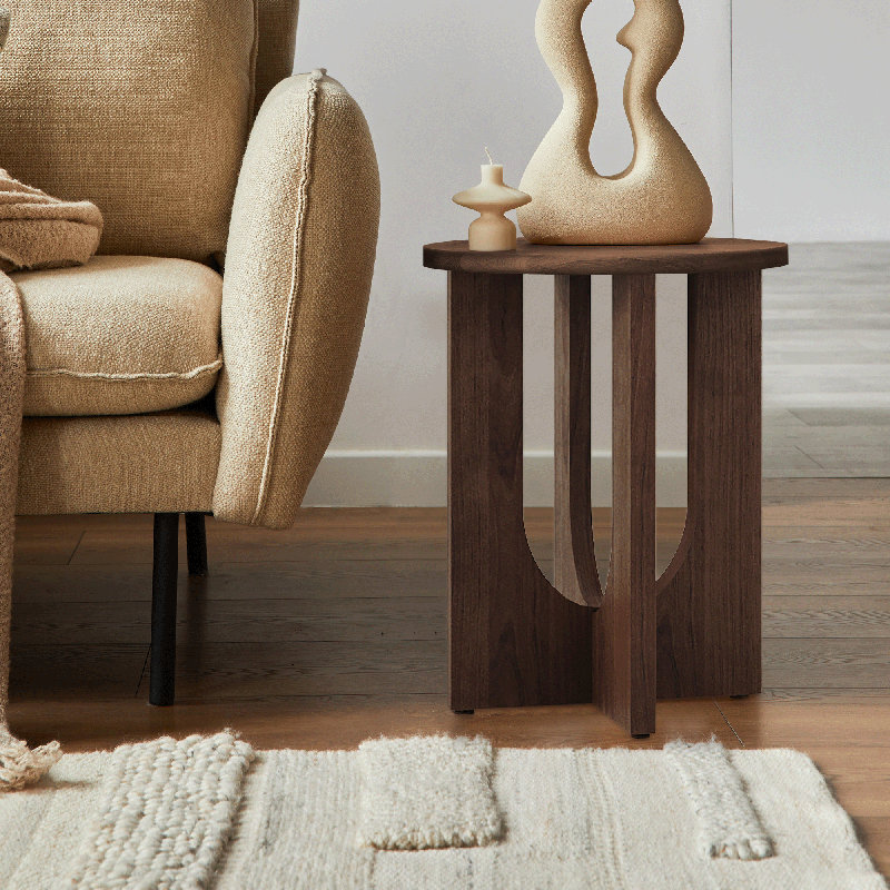 Daveon End Table, Dark Oak