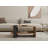 Modern 2-Tier Coffee Table with Additional Storage, Oak & Anthracite, 31.5 x 13.8 x 19.7 inches | 100% Melamine Coated Particle Board, Stylish Industrial Design | Perfect for Living Room or Office