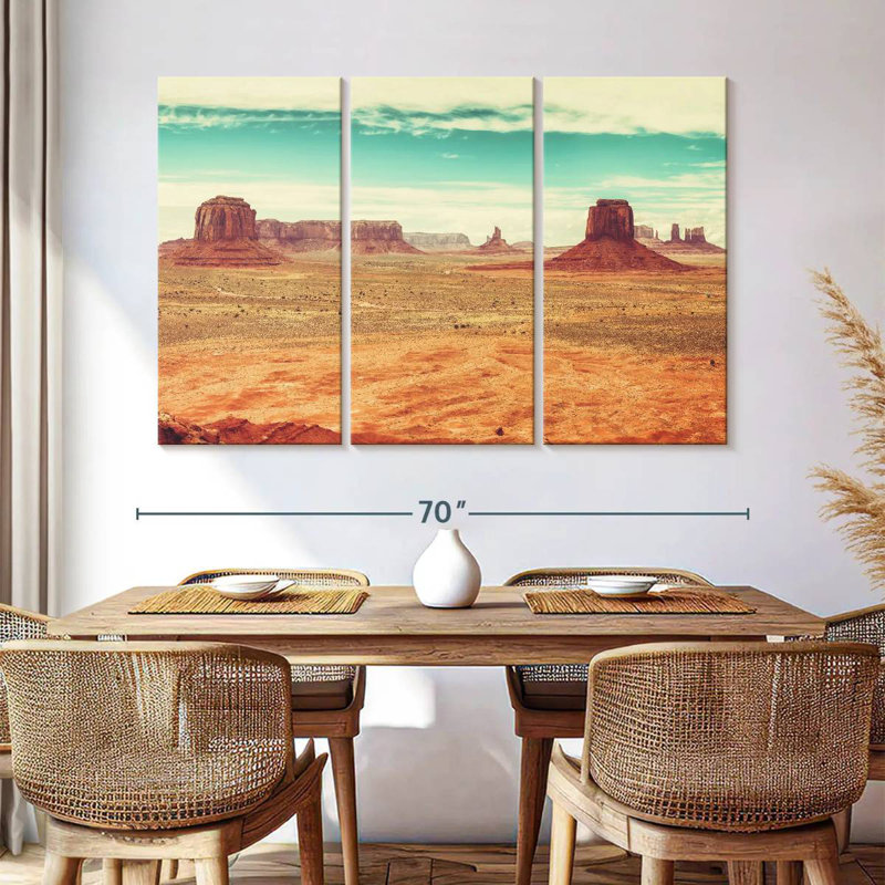 Alvord Panoramic Monument Valley Desert, 42" H x 65" W