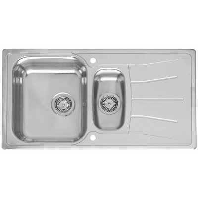 95cm x 50cm 1.5 Bowl Kitchen Sink