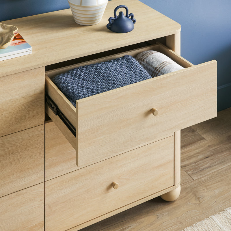 Commode 6 tiroirs Modern Wood, Coastal Oak