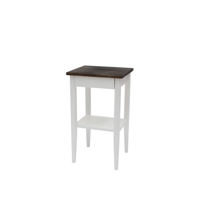 Dannemora End Table with Built-In Outlets