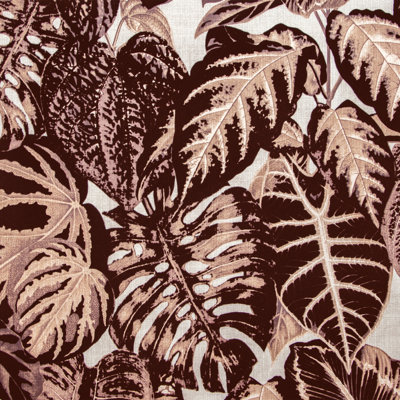 Skookum Flocked Velvet Elephant Leaf 10.05m x 53cm Wallpaper Roll