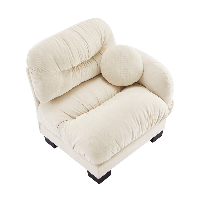 Canapé Flora en chenille LSF, Beige