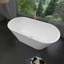Baignoire de trempage autoportante en acrylique 66,93 po x 31,5 po