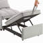 Canapé-lit simple multifonctionnel 4 en 1 avec poches de rangement, canapé-lit simple capitonné avec dossier réglable et coussins, méridienne convertible-1377663697