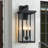 22.5in Large Black Outdoor Wall Lantern Sconce Light