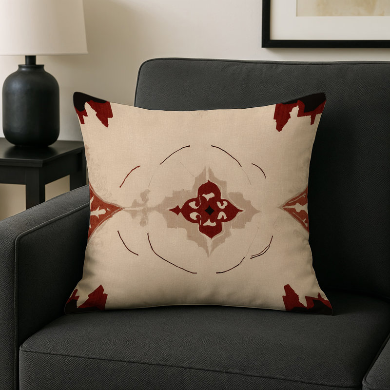 Chiseled Pathways Indoor And Outdoor Throw Pillow, Square 18"