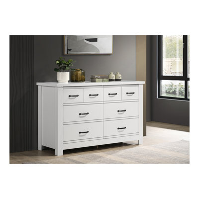 Commode blanche 6 tiroirs Cassini