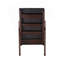 Chaise berçante en similicuir