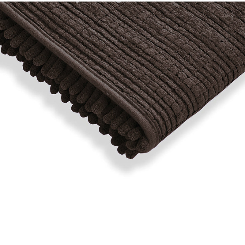 Tapis pour salle de bain 24 po x 16 po, Brun