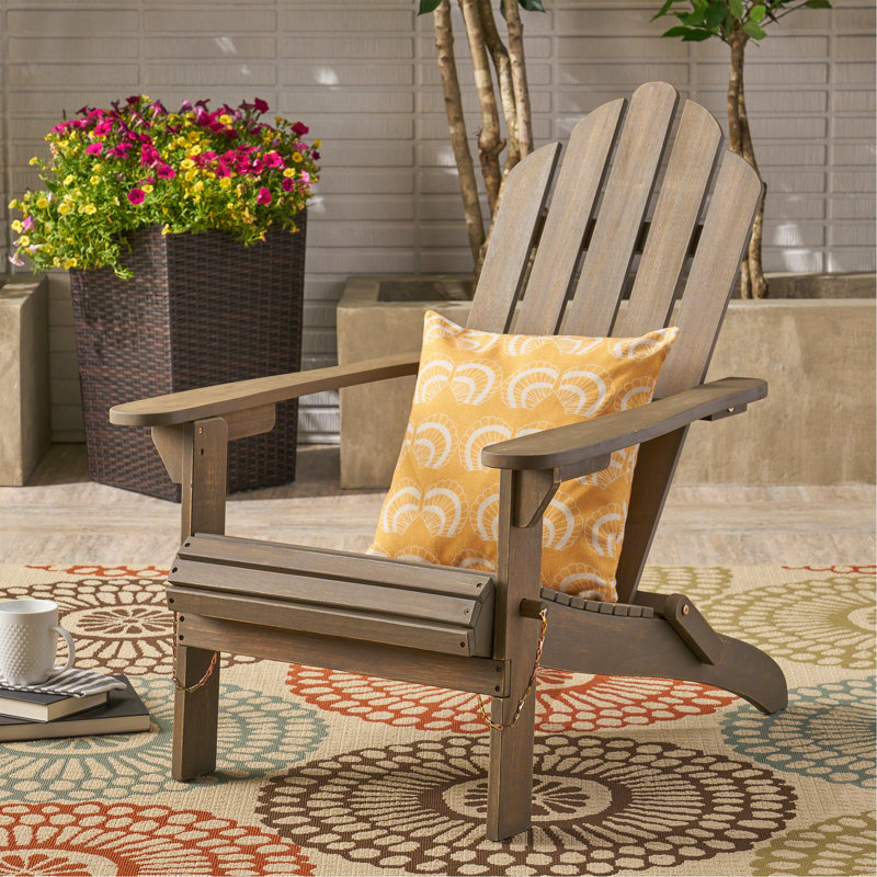  Chaise Adirondack pliable Hollywood, Gris