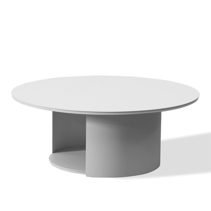 Clauson - Outdoor White Coffee Table