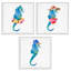 «Fun Beach Ready Seahores», ensemble de 3 giclées par Lanie Loreth-1325248398-1325248397