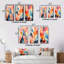 «Hardedge Pastel Symetry», 3 pièces sur toile-447923095-447923088