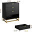 4-Drawer Bedroom Dresser, Large Chest, Gold Metal Handles, Hallway, Entryway-708809827