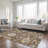 Washable Damask Indoor / Outdoor Rug-109571381