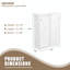 Armoire à chaussures en marbre blanc avec porte coulissante