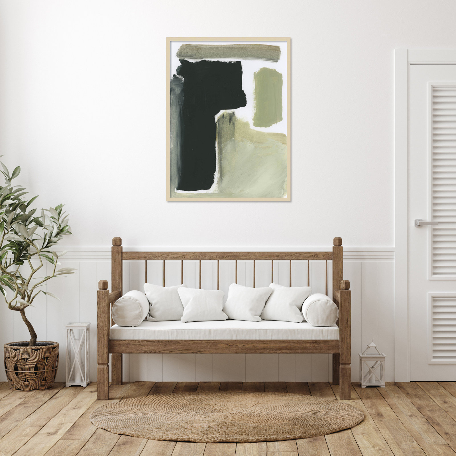 Cleve "Total" Print by Dan Hobday, Brown, 41" H x 31" W