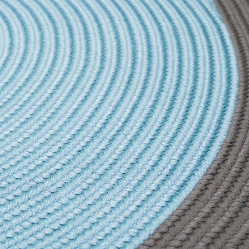 Paillasson Kajahli, Bleu/Gris, L 45 po x L 45 po