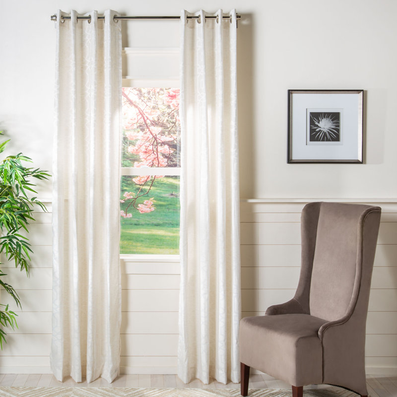 Kahle Semi Sheer Curtain Single Panel, 52" W x 96" L