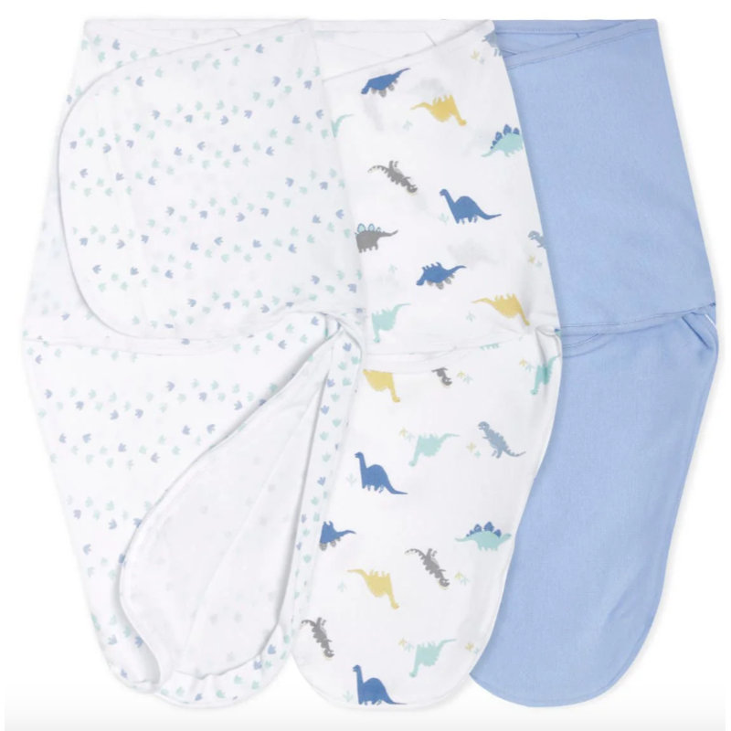 Easy Swaddle Wraps, coton, dino-rama