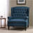 Oversized Tufted Wingback Fabric Push Back Recliner With Nailhead Trim And Button Tufted Diamond Stitch For Living Room, Bedroom-660637315