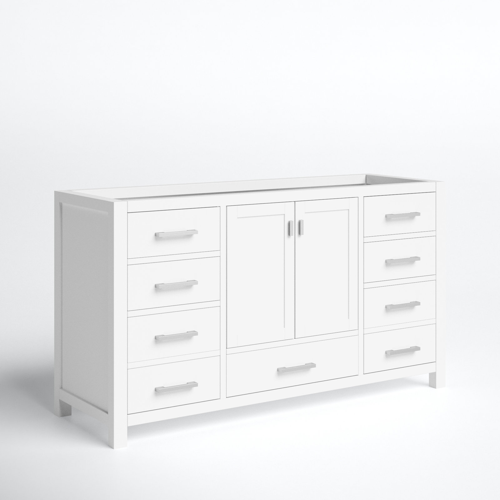 Reba Single Bathroom Vanity Base, White