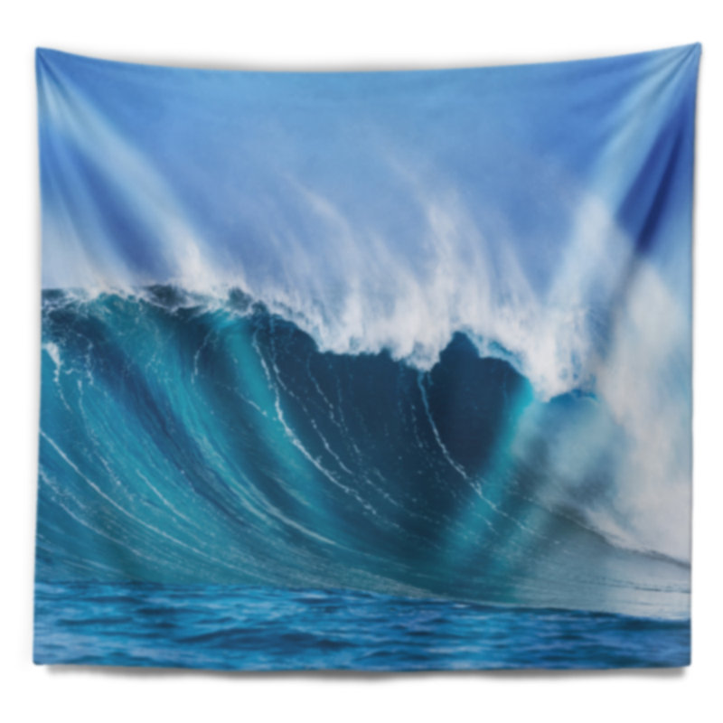 Ciel tapant ocean waves tapisserie Seascape, H 32 po x l 39 po