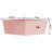 vidaXL Drawer Mobile Storage Trolley Pink Plastic