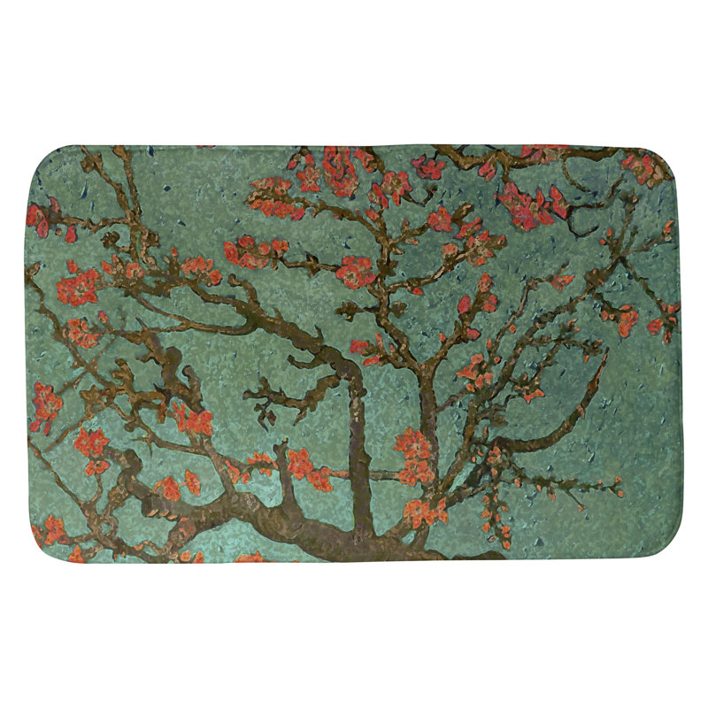 Tapis pour salle de bain Kandiyohi, l 17 po x L 24 po, Brun