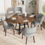 Chaise d'appoint rembourrée en bois massif-2022133703