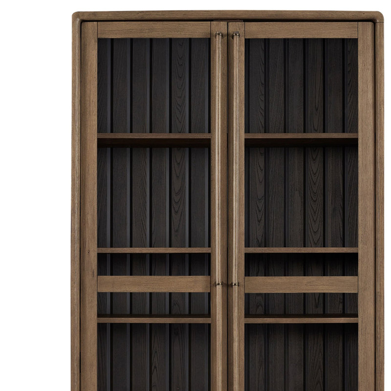 Latte and Peppercorn Display Cabinet