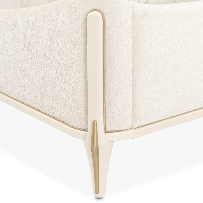 La Terrazza Panel Bed - Creamy Pearl, King