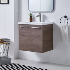 Floating Walnut Vanity – Wood Metal & Beyond