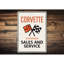 Enseigne en aluminium Corvette-58278632