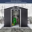 8 ft. W x 6 ft. D Galvanized Steel Storage Shed