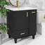 Meuble-lavabo de 24 po avec lavabo compact avec armoire de salle de bain, tablette de porte, tiroir profond et panier coulissant à 2 niveaux-1656057903
