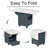 Versatile Folding Dining Table With Wheels And Storage, Ideal For Any Space